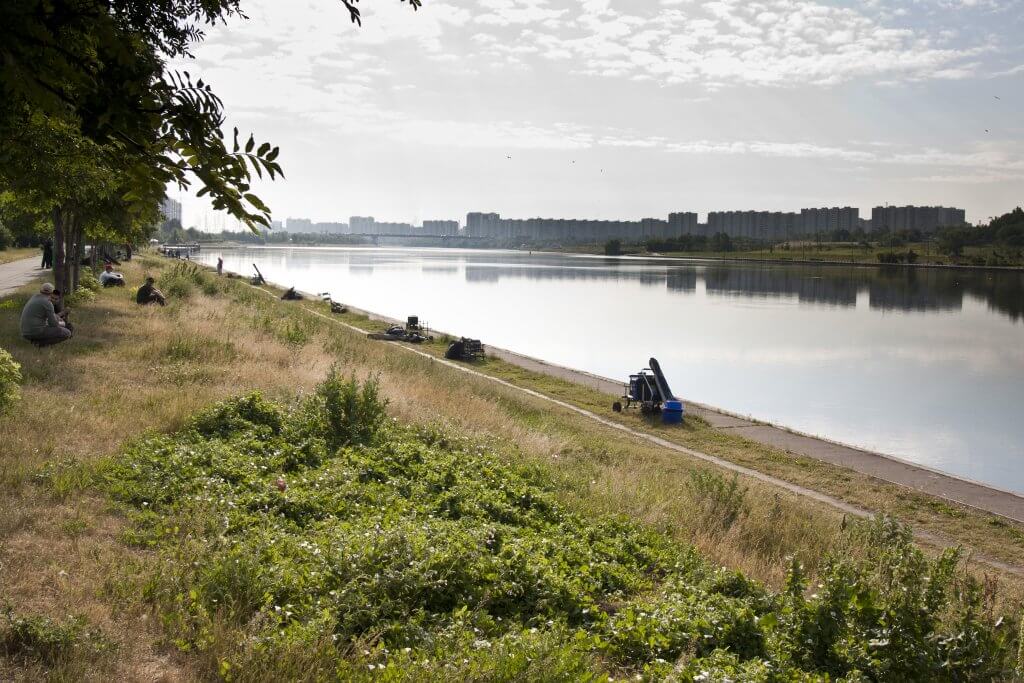 лето жара Москва река Марьино